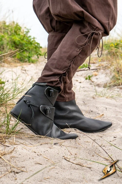 Viking schoenen Jorvik met rubber zool, zwart - Image 3