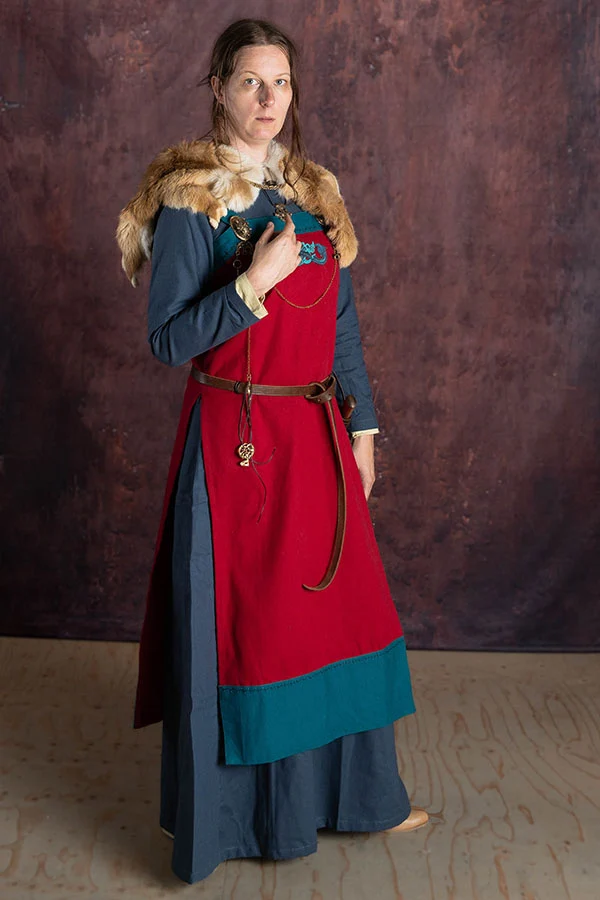 Bont kraag Freya, bruin - Image 4