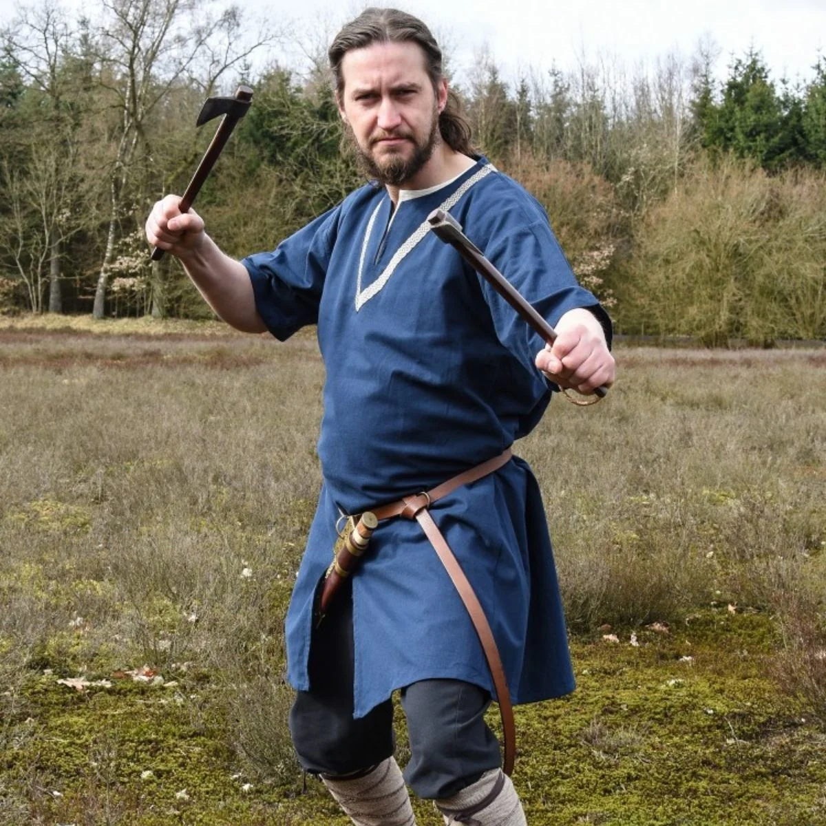 Birkatuniek Knut, korte mouwen, blauw - Image 3