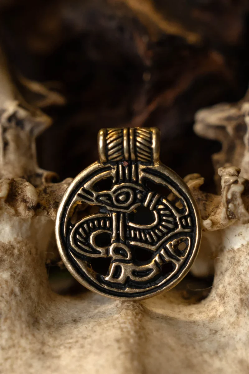 9e eeuws Birka amulet, brons - Image 4