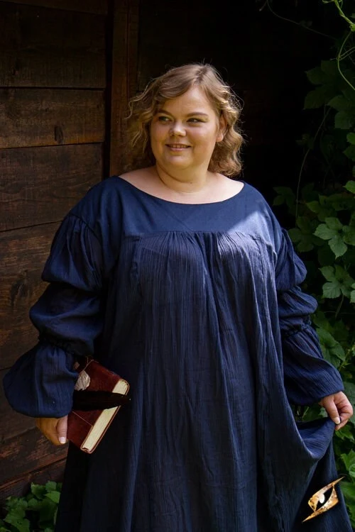 Renaissancejurk Lucretia, blauw - Image 8