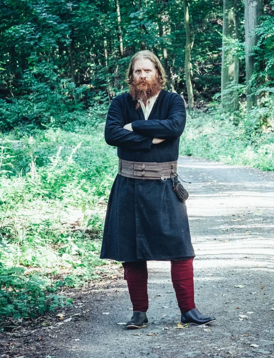 Kaftan Gustav, zwart, wolmix - Image 3