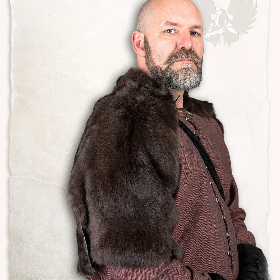Bont kraag Jon, zwart - Image 2
