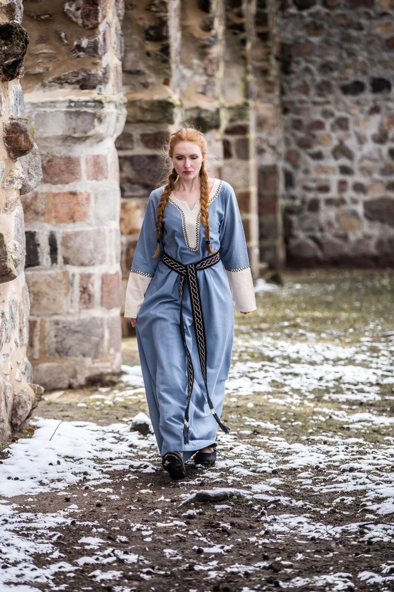 Viking jurk Lagertha, blauw - Image 8