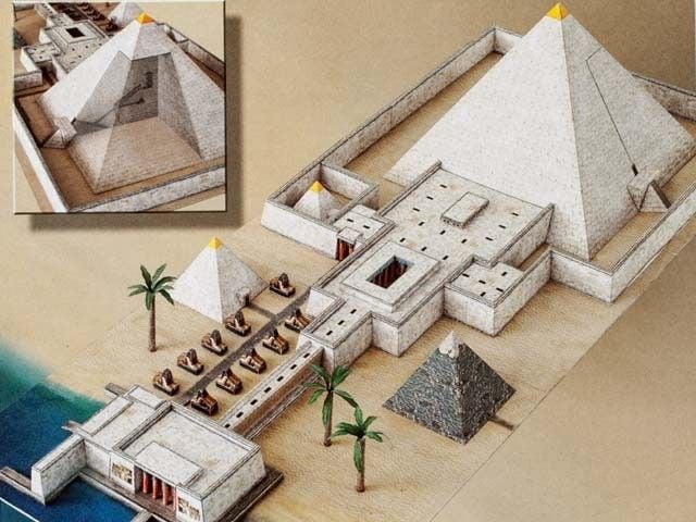 Bouwplaat pyramide met tempel - Image 2