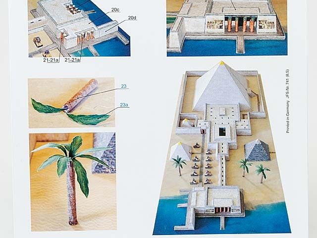 Bouwplaat pyramide met tempel - Image 4