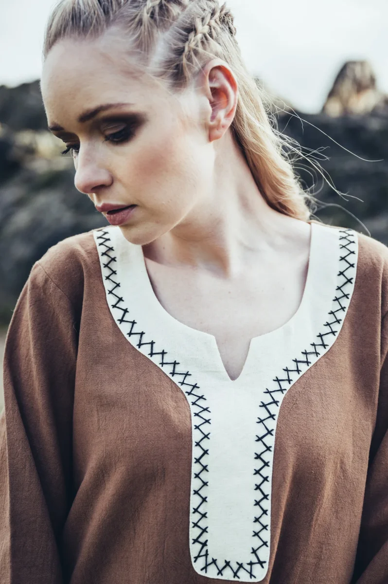 Viking jurk Lagertha, zand - Image 6