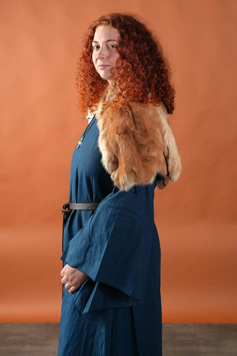 Bont kraag Sven, bruin - Image 4