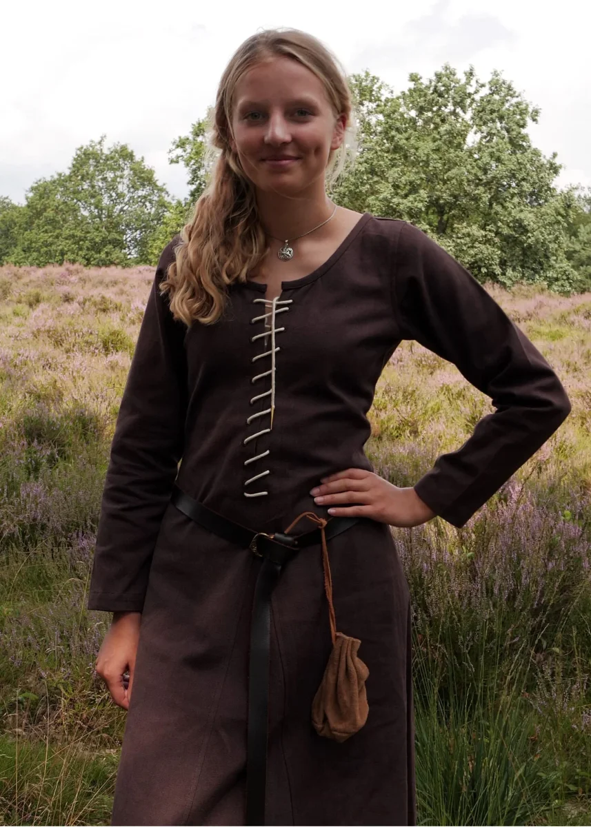 Cotehardie Christina, bruin - Image 3