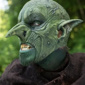 Aardman Masker, groen, LARP masker