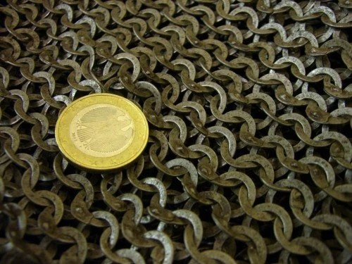 Camail, platte ringen - wigvormige klinknagels, 8 mm - Image 3