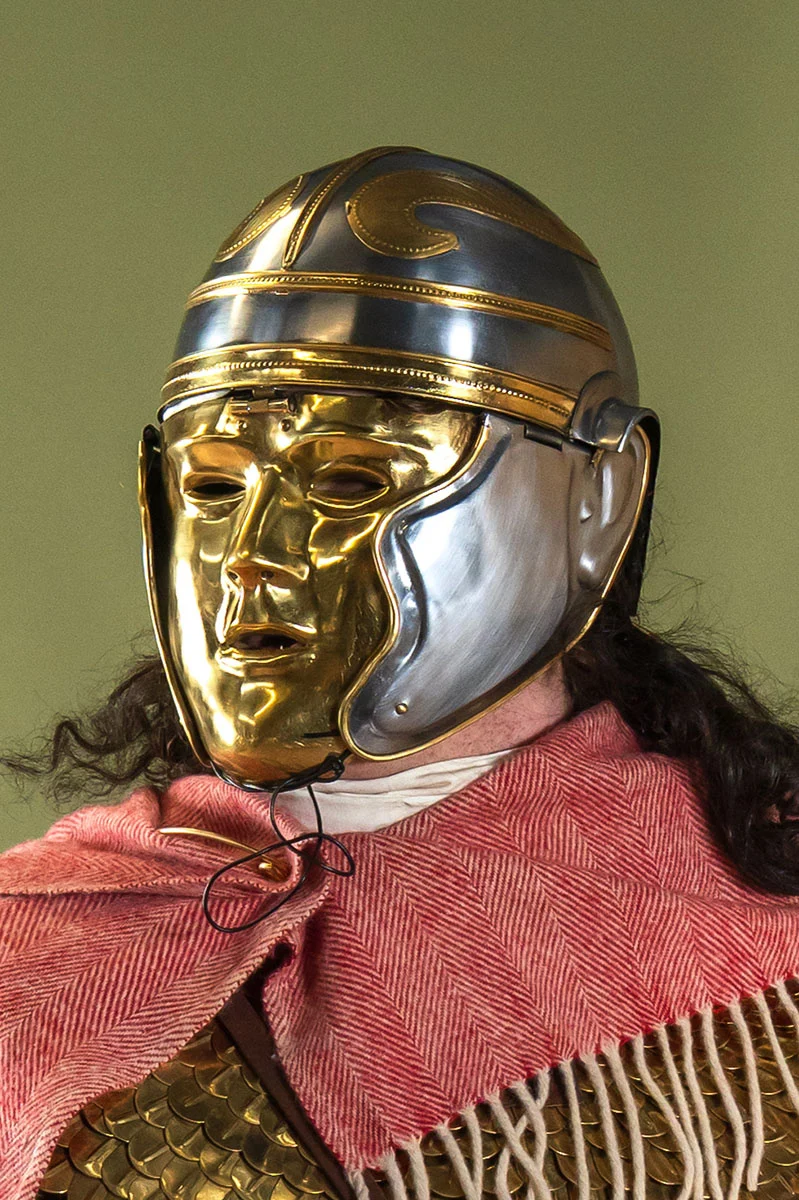 1e eeuwse Romeinse cavaleriehelm met larva-masker, 1.3 mm - Image 2