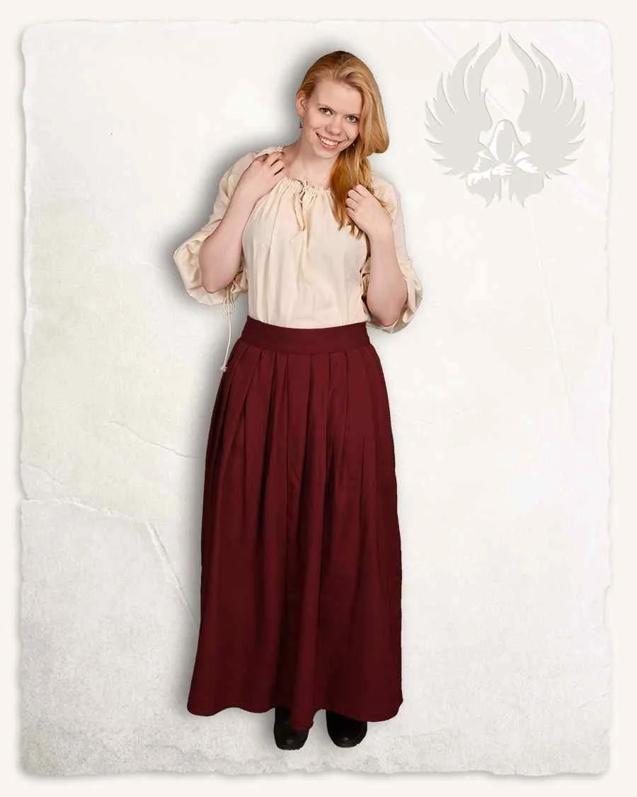 Anna rok, bordeauxrood - Image 9