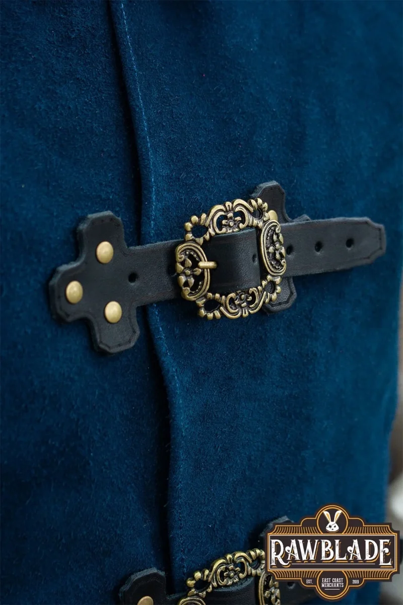 Diego Splitleren Jerkin, blauw - Image 9