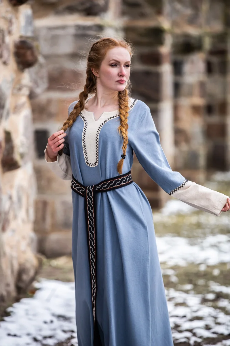 Viking jurk Lagertha, blauw - Image 7