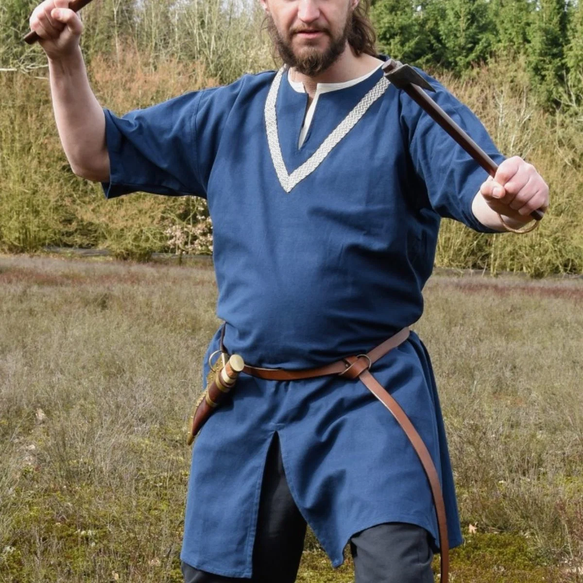 Birkatuniek Knut, korte mouwen, blauw - Image 2