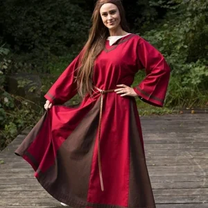 Vikingjurk Astrid, rood/bruin