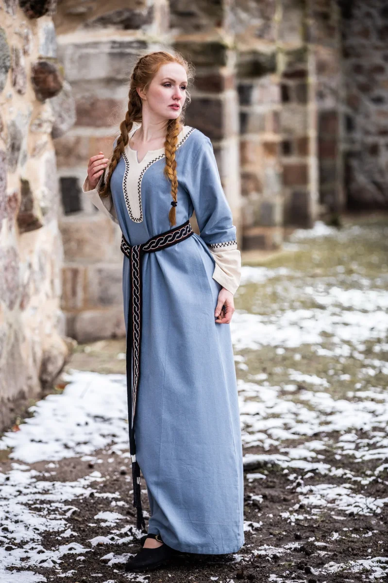 Viking jurk Lagertha, blauw - Image 6