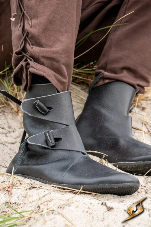 Viking schoenen Jorvik met rubber zool, zwart - Image 5