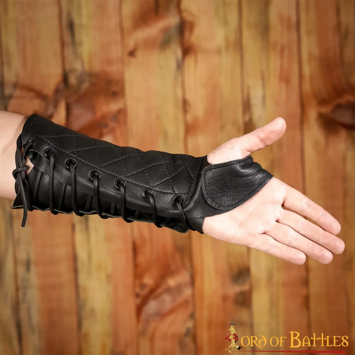 Boogschutter bracer linkerhand, zwart