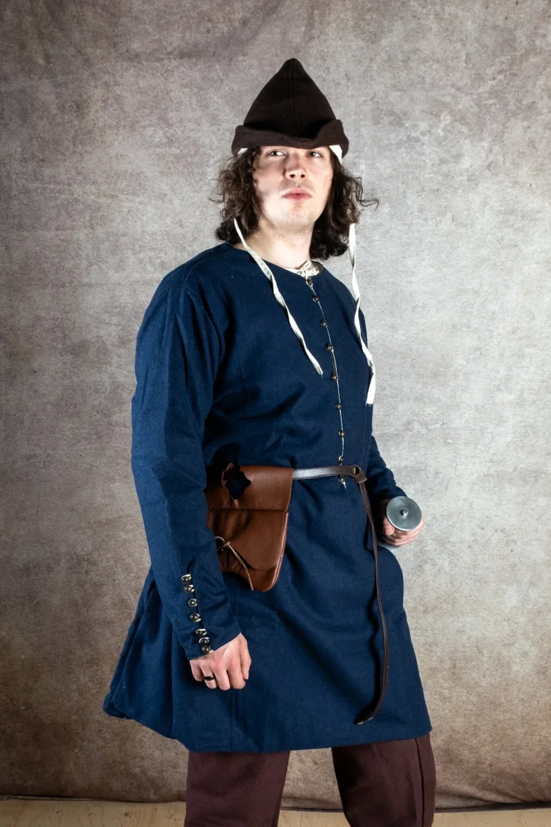 Cotehardie Rafael, wolmix, blauw - Image 2