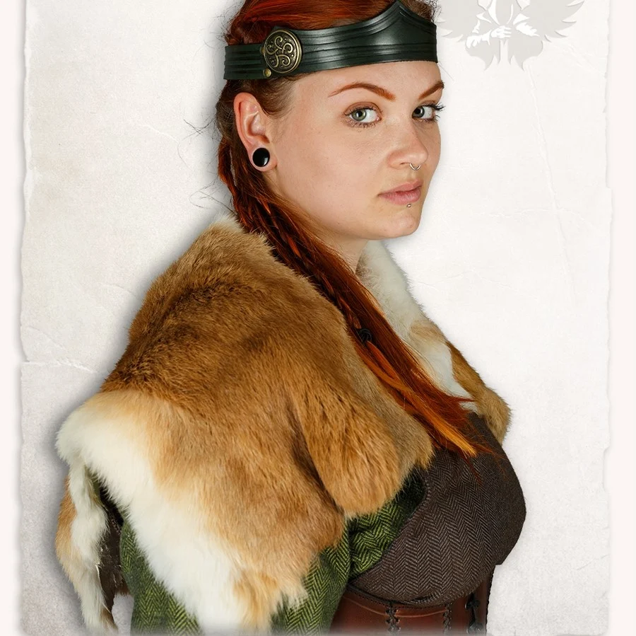 Bont kraag Freya, bruin - Image 5