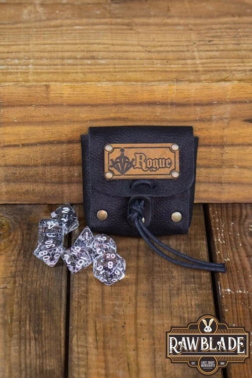 Dice bag met set dobbelstenen Rogue