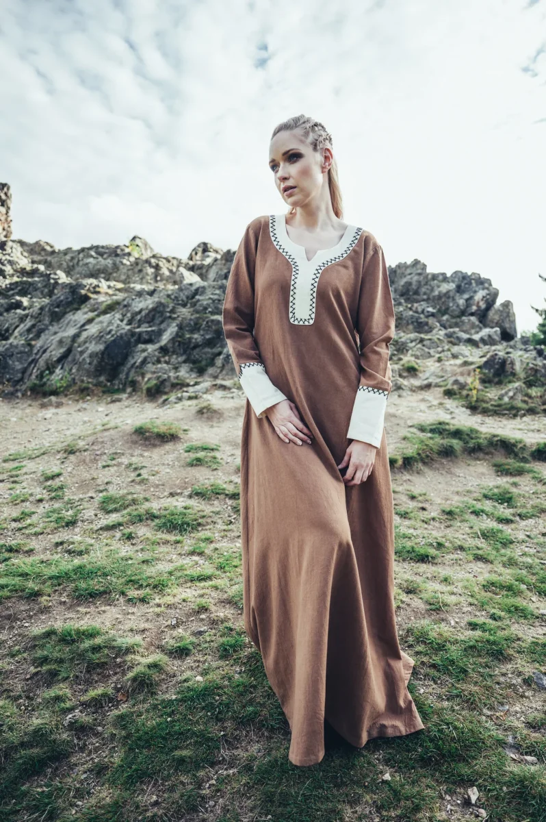 Viking jurk Lagertha, zand - Image 2