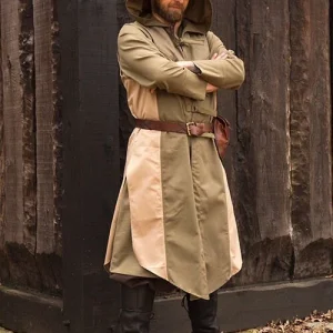 Mouwloze jas Assassins Creed, groen-zandkleur