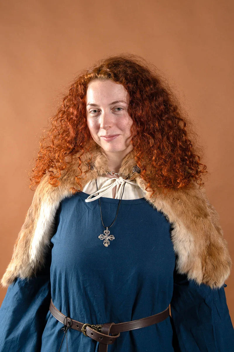 Bont kraag Sven, bruin - Image 3