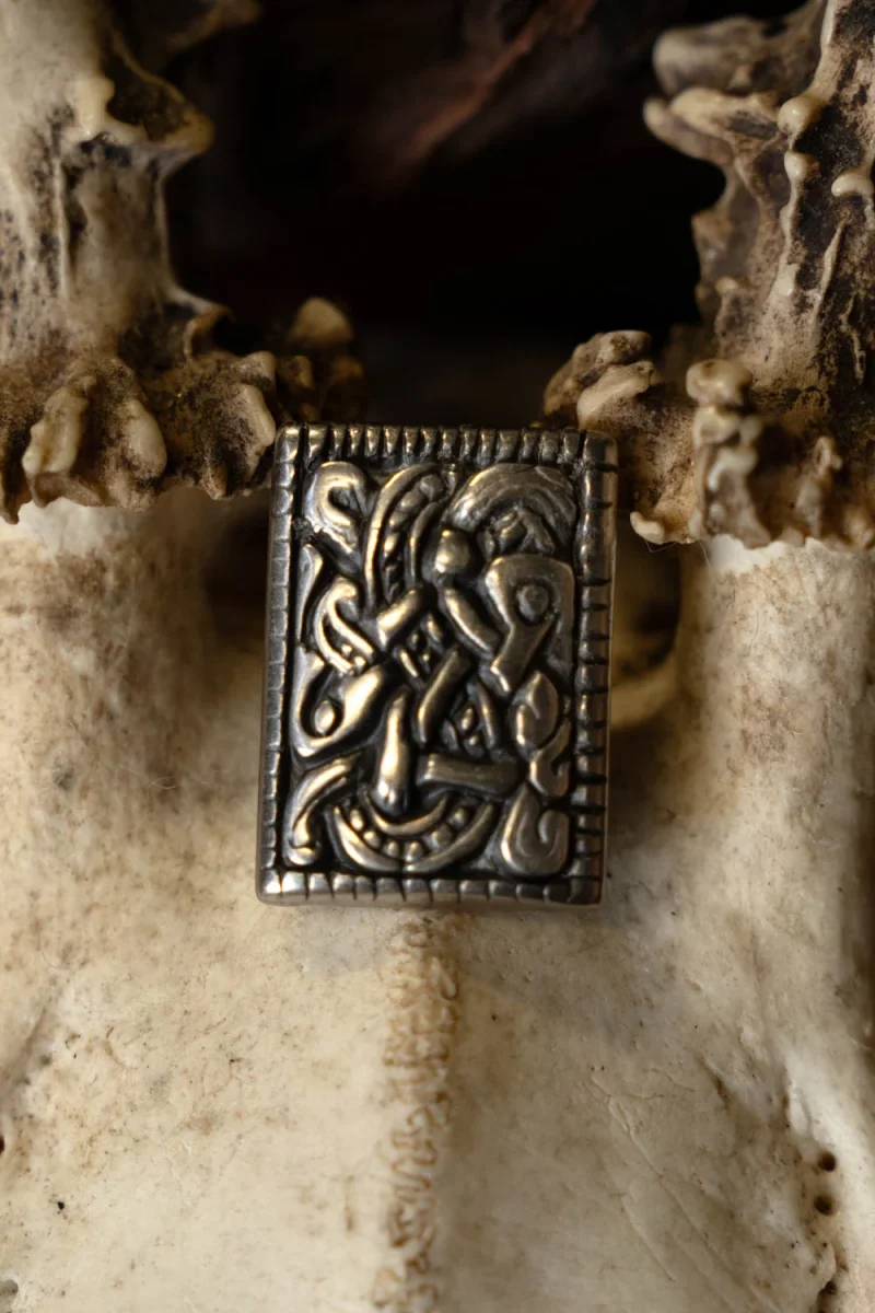 Viking riembeslag Denemarken, verzilverd - Image 4