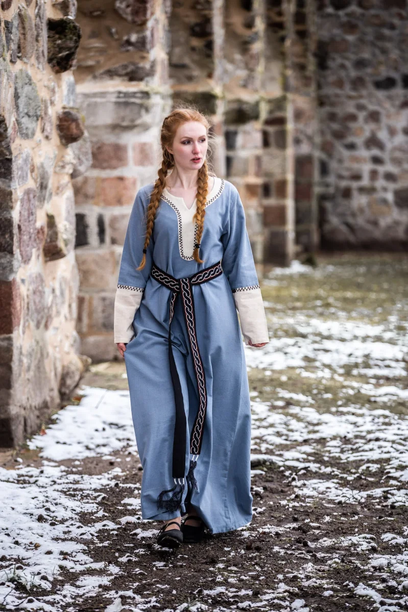Viking jurk Lagertha, blauw - Image 9