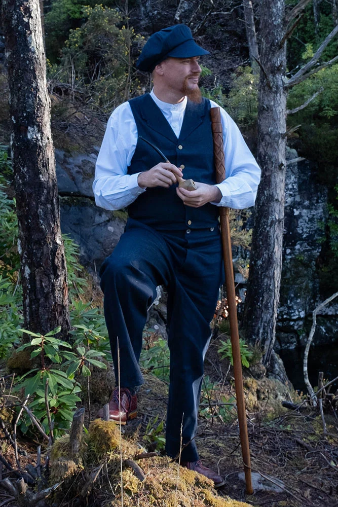 1920 vest Harold, blauw - Image 5