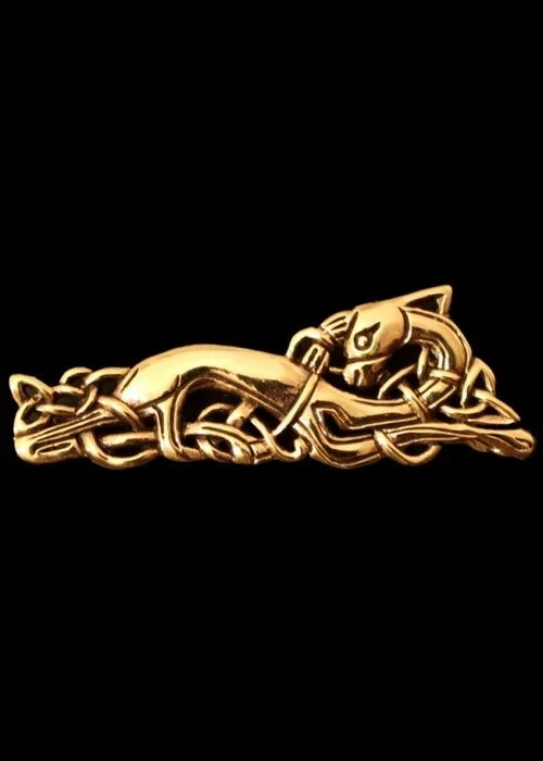 Broche Keltische gans, brons