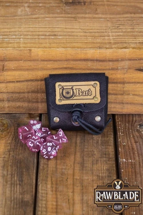 Dice bag met set dobbelstenen Bard