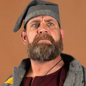 Viking muts Toki, grijs, wolmix