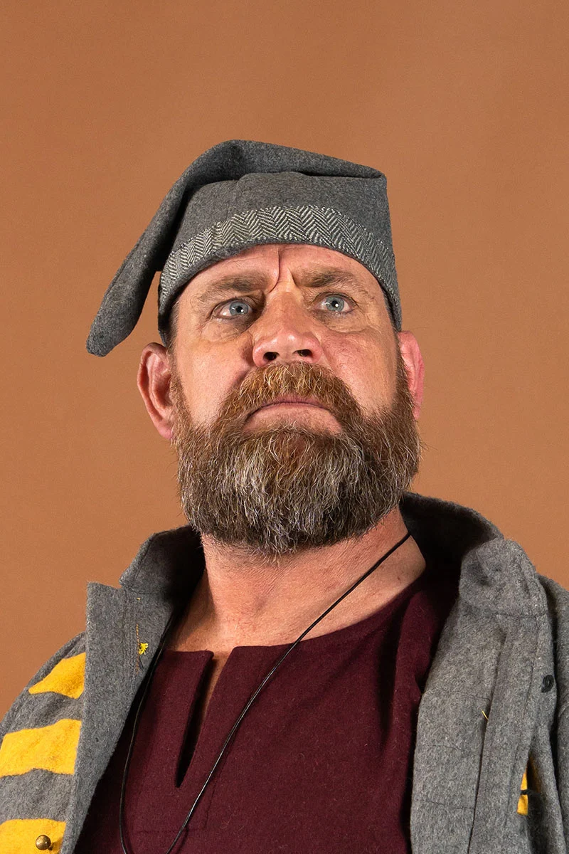 Viking muts Toki, grijs, wolmix