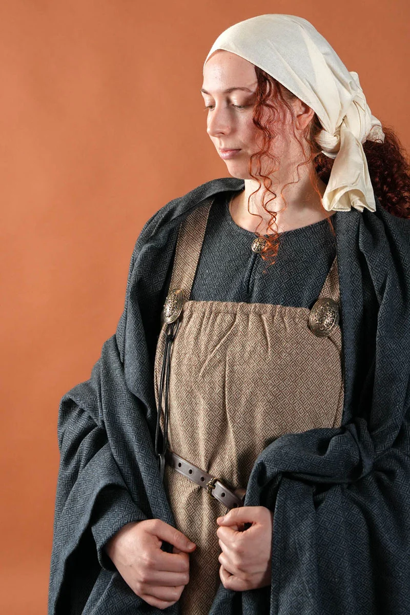 Viking hangeroc Freja, wol, diamant twill, zandkleur-naturel - Image 3
