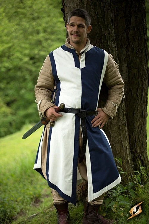 Wapenrok Geoffrey, blauw-wit - Image 3