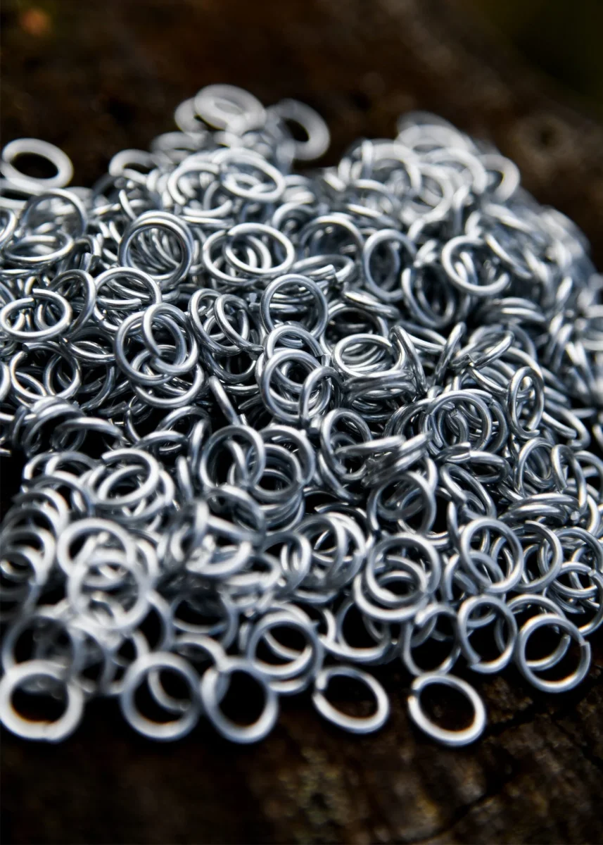 1 kg verzinkte malienringen, ongeklonken 8 mm