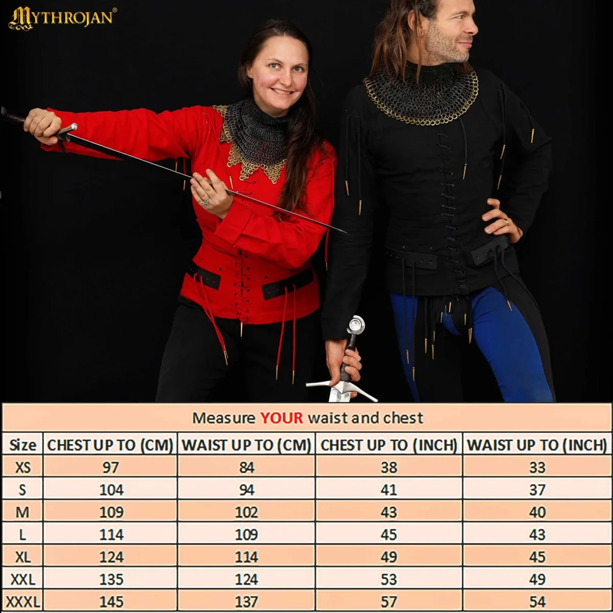 15e eeuwse arming doublet, rood - Image 4