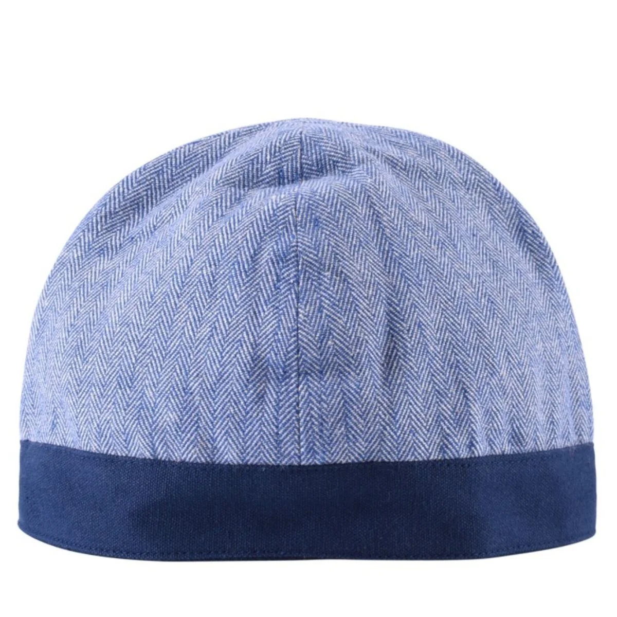 Birkamuts vissegraatmotief, blauw