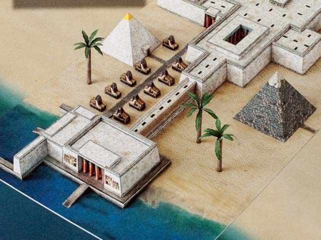 Bouwplaat pyramide met tempel - Image 3