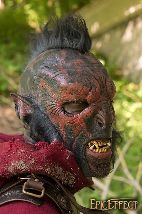 Rode Ork masker - Image 3