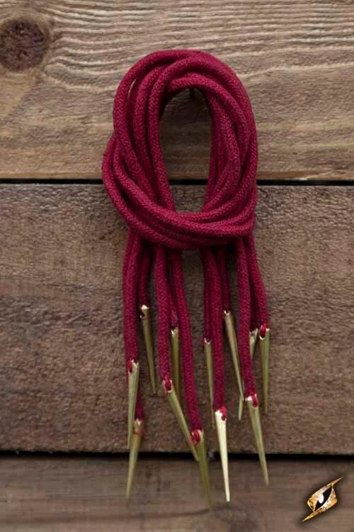 Veter met aglets, set van 6, rood - Image 3