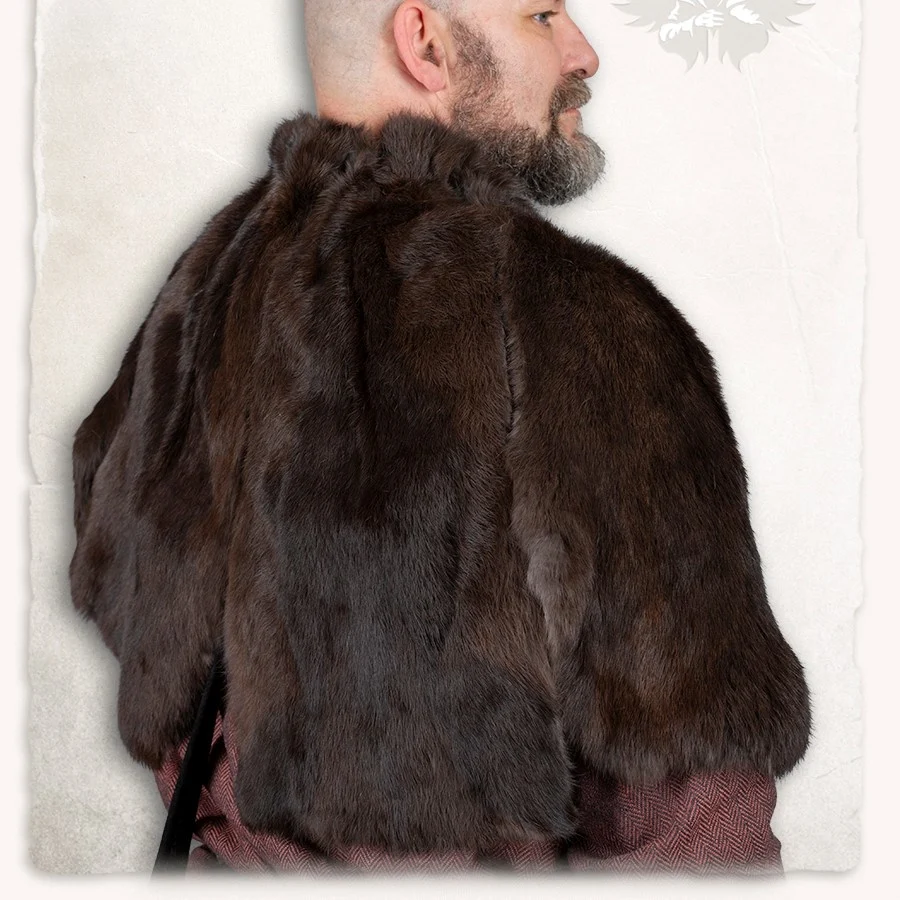 Bont kraag Jon, zwart - Image 3