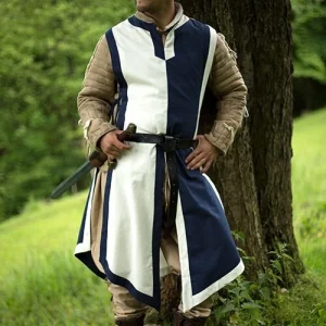 Wapenrok Geoffrey, blauw-wit