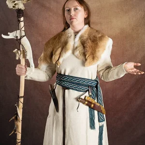 Bont kraag Sansa, bruin