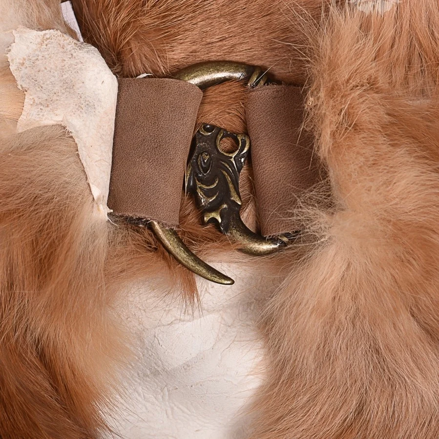 Bont kraag Freya, bruin - Image 6