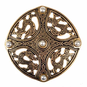 Angelsaksische fibula Flintshire, brons